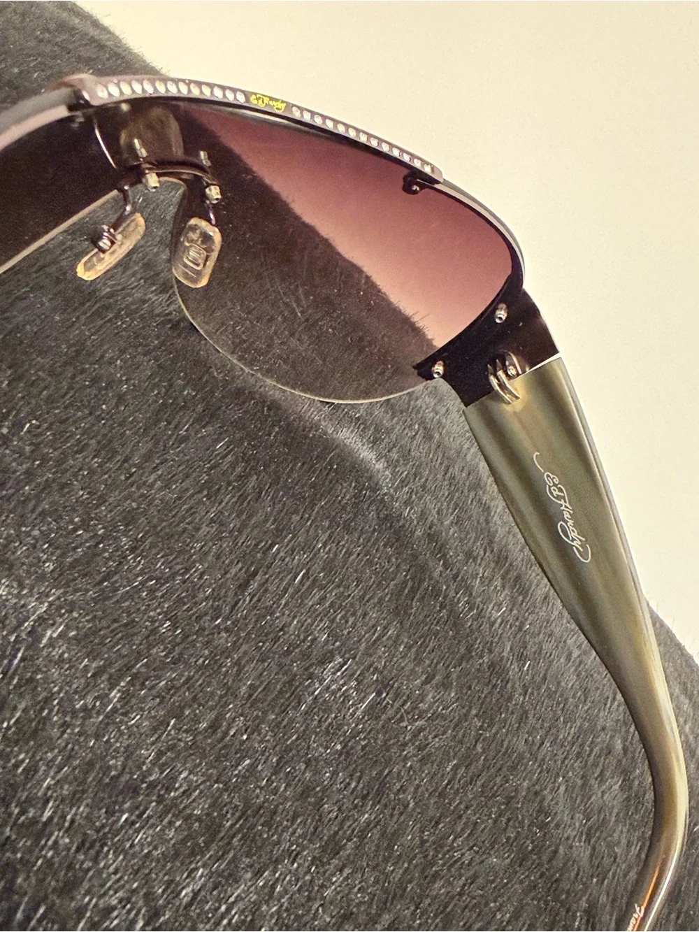Ed Hardy Vintage Embellished Sunglasses